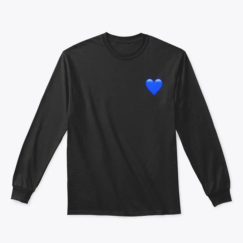 Blue Heart Pull Over