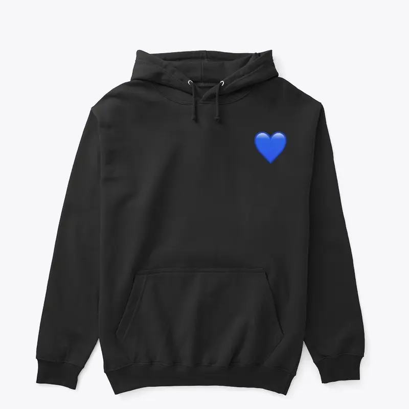 Blue Heart Pull Over